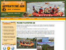 Tablet Screenshot of adventureaim.com